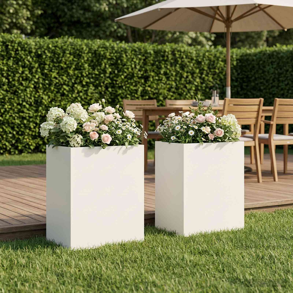 Jardinières 2 Pcs Acier Corten