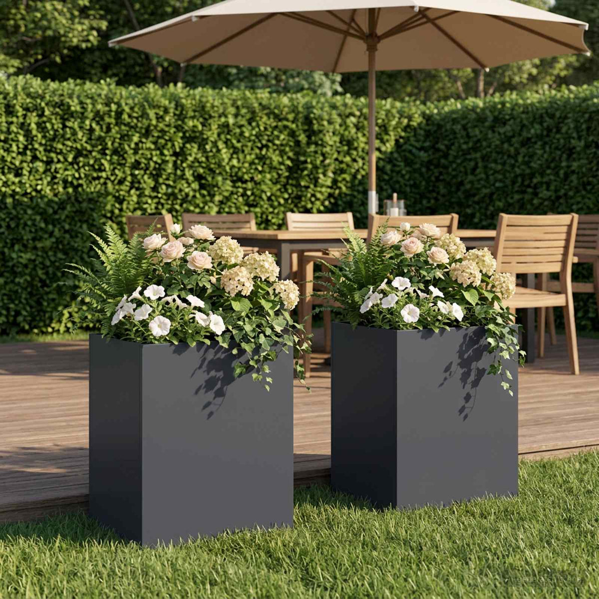 Jardinières 2 Pcs Acier Corten