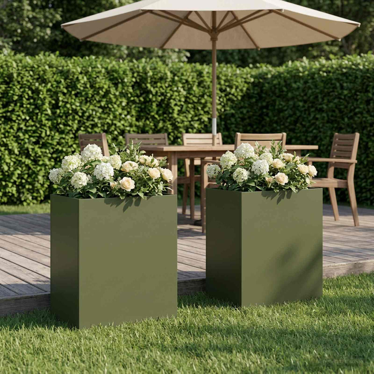 Jardinières 2 Pcs Acier Corten