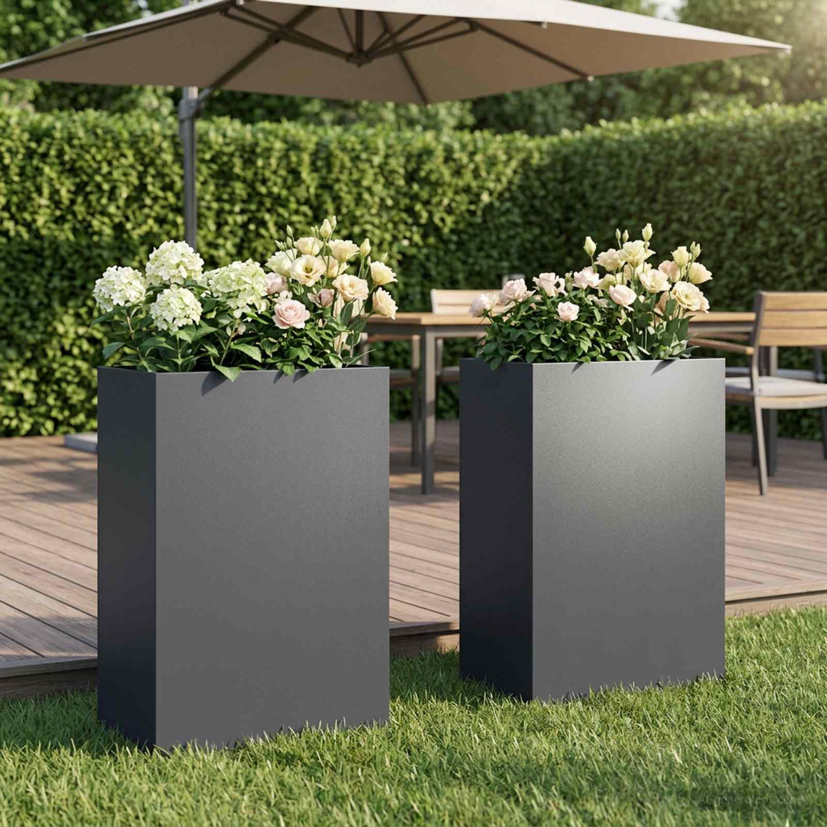 Jardinières 2 Pcs Acier Corten