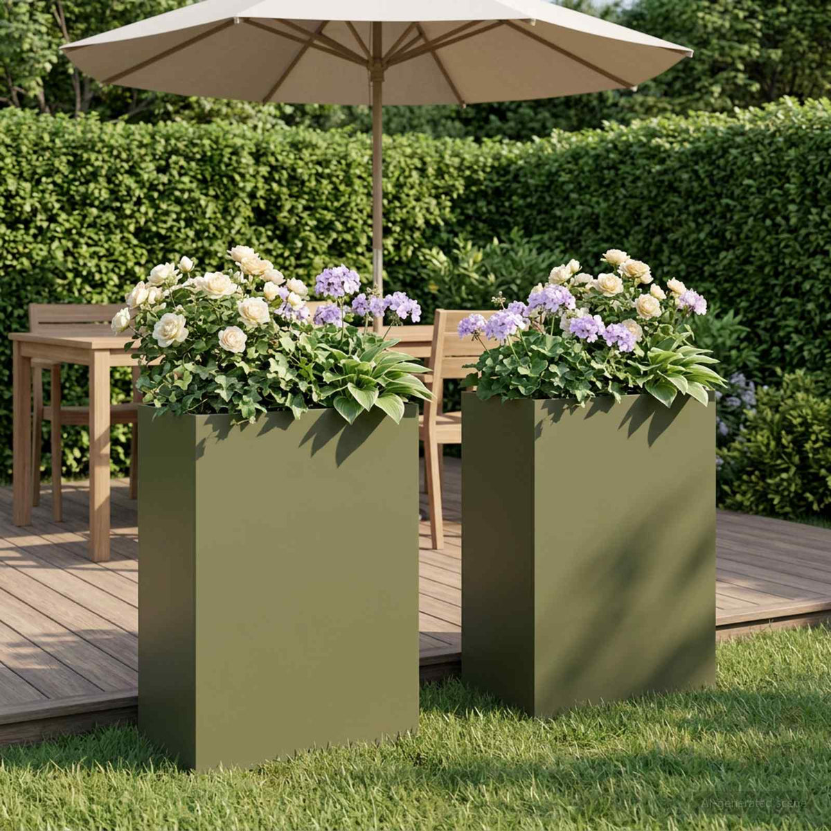 Jardinières 2 Pcs Acier Corten