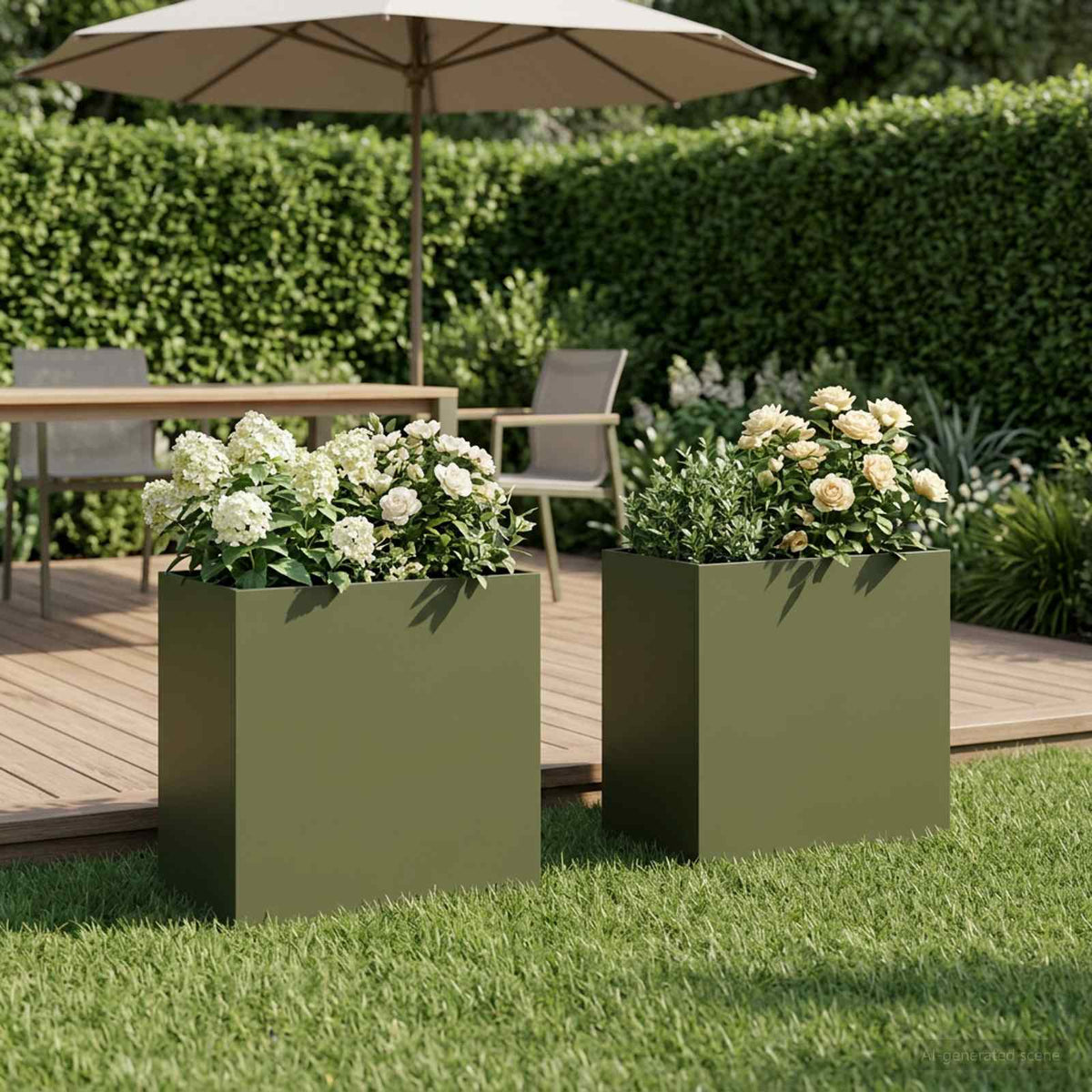 Jardinières 2 Pcs Acier Corten