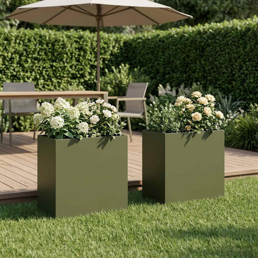 Jardinières 2 Pcs Acier Corten