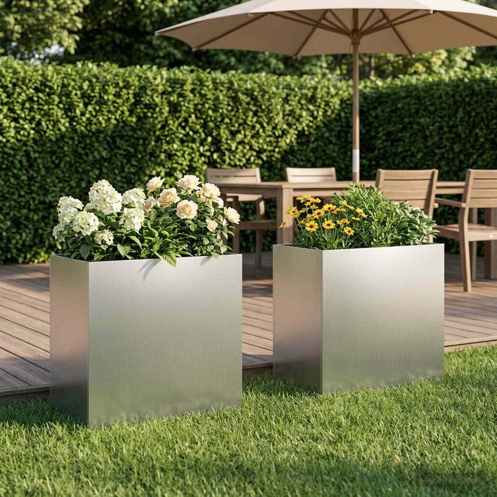 Jardinières 2 Pcs Acier Corten