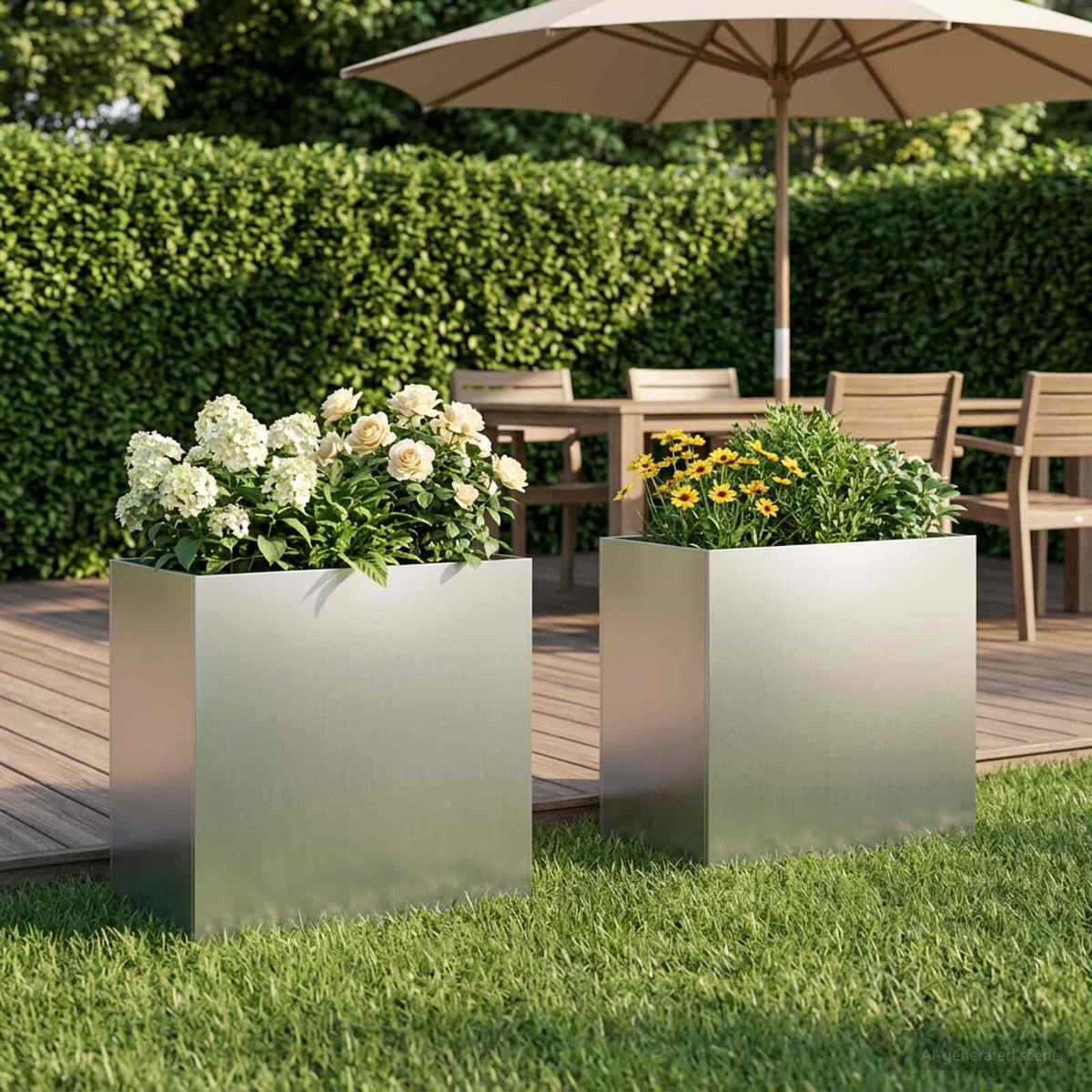 Jardinières 2 Pcs Acier Corten