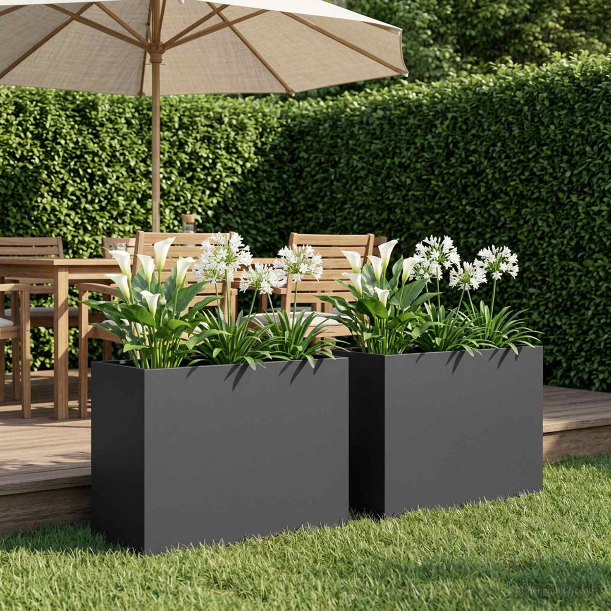 Jardinières 2 Pcs Acier Corten