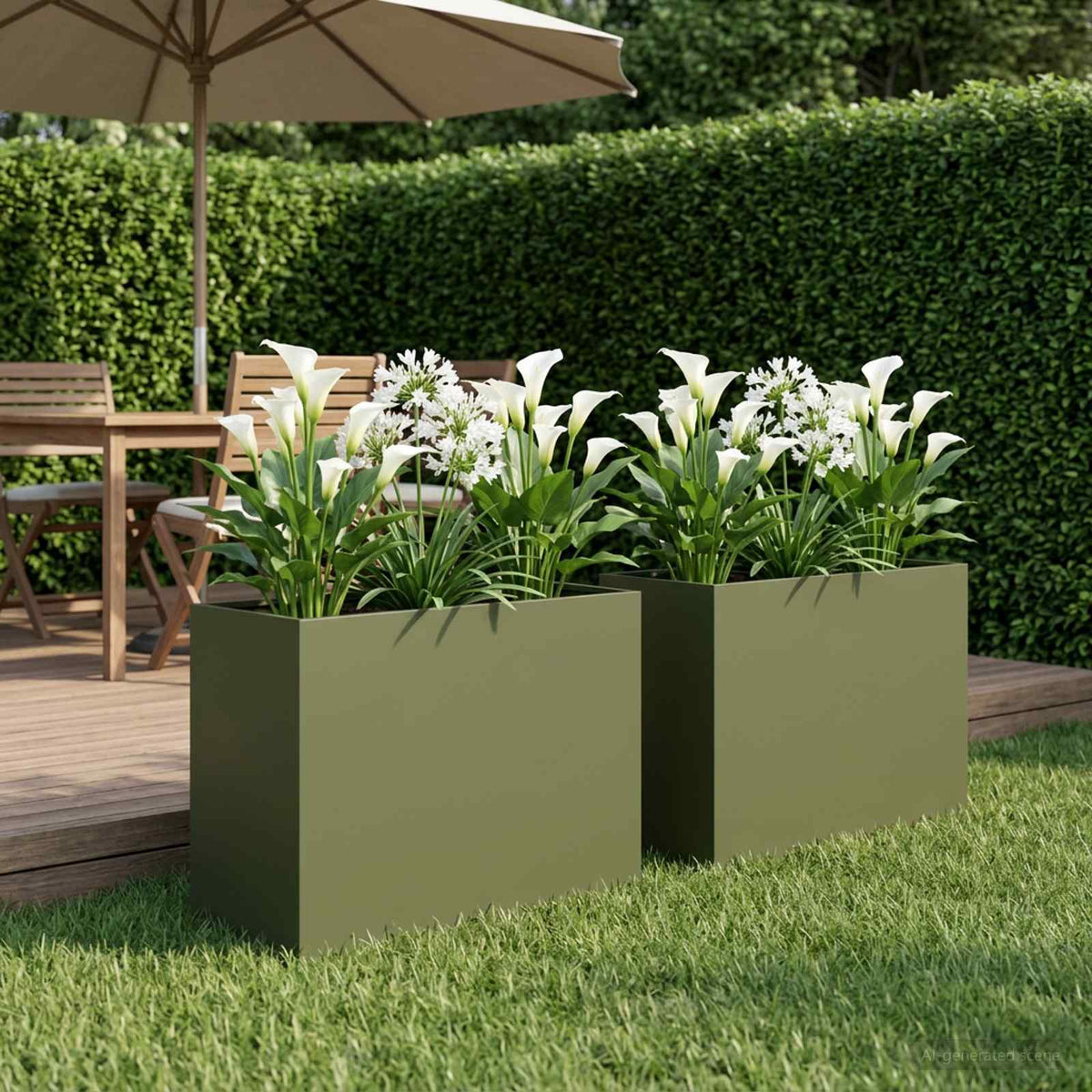 Jardinières 2 Pcs Acier Corten