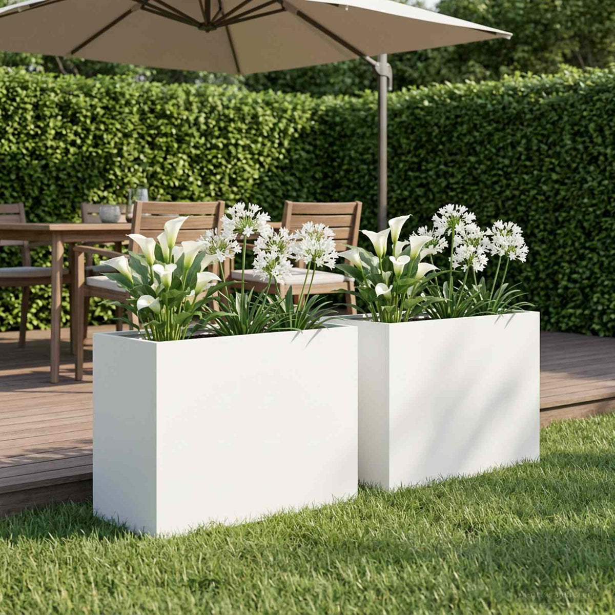 Jardinières 2 Pcs Acier Corten