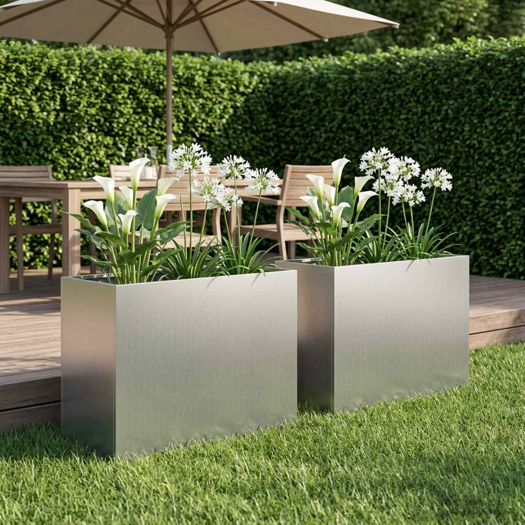 Jardinières 2 Pcs Acier Corten