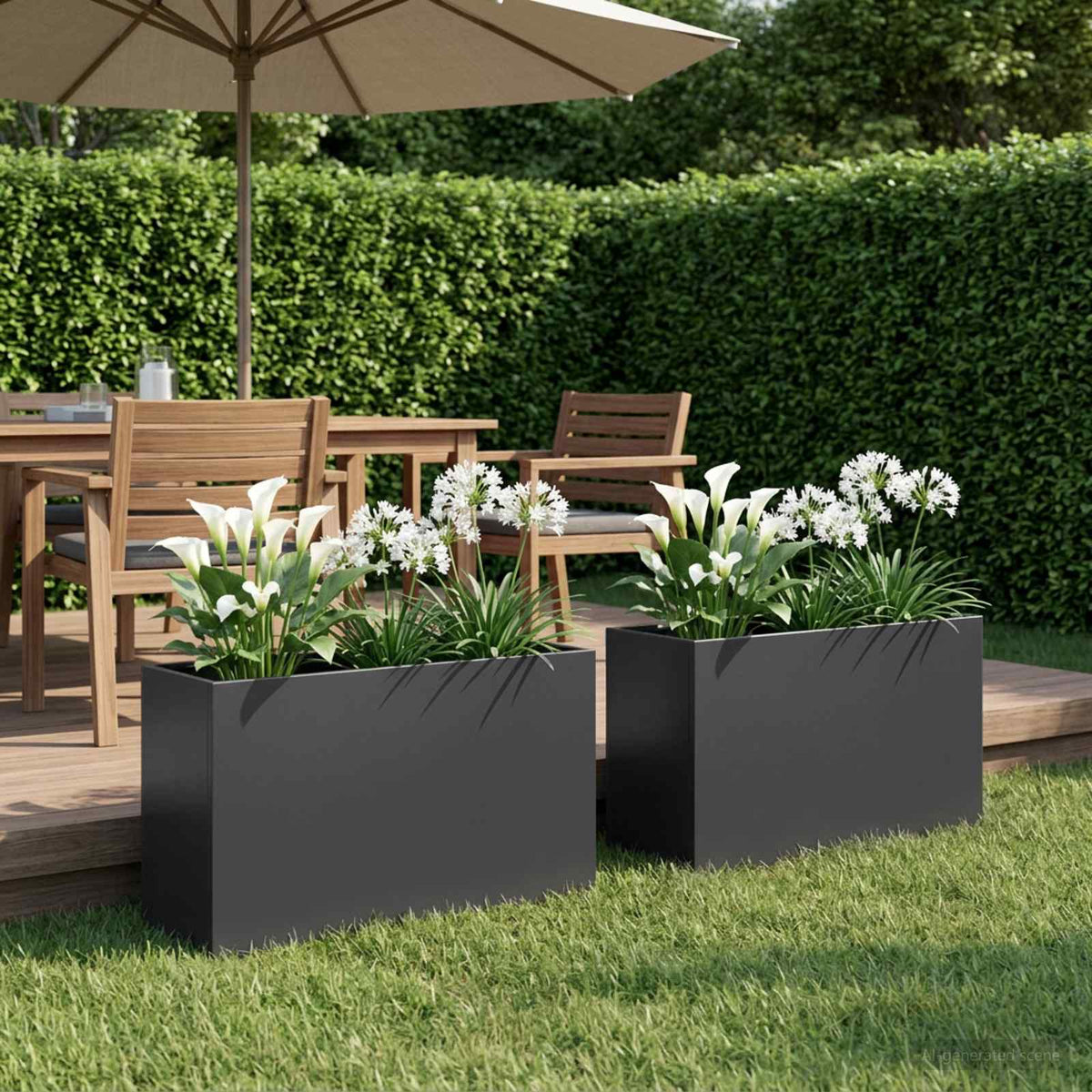 Jardinières 2 Pcs Acier Corten