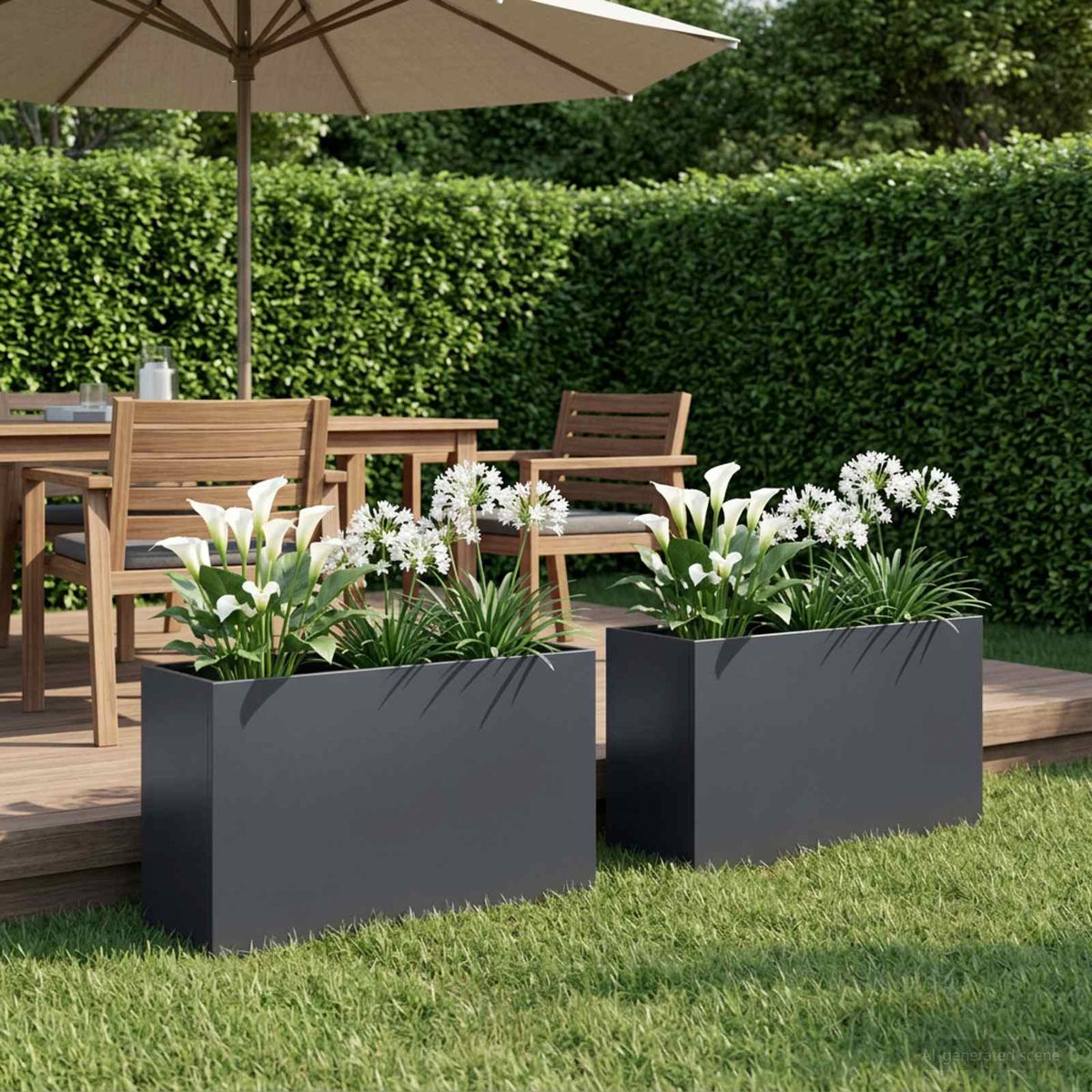 Jardinières 2 Pcs Acier Corten