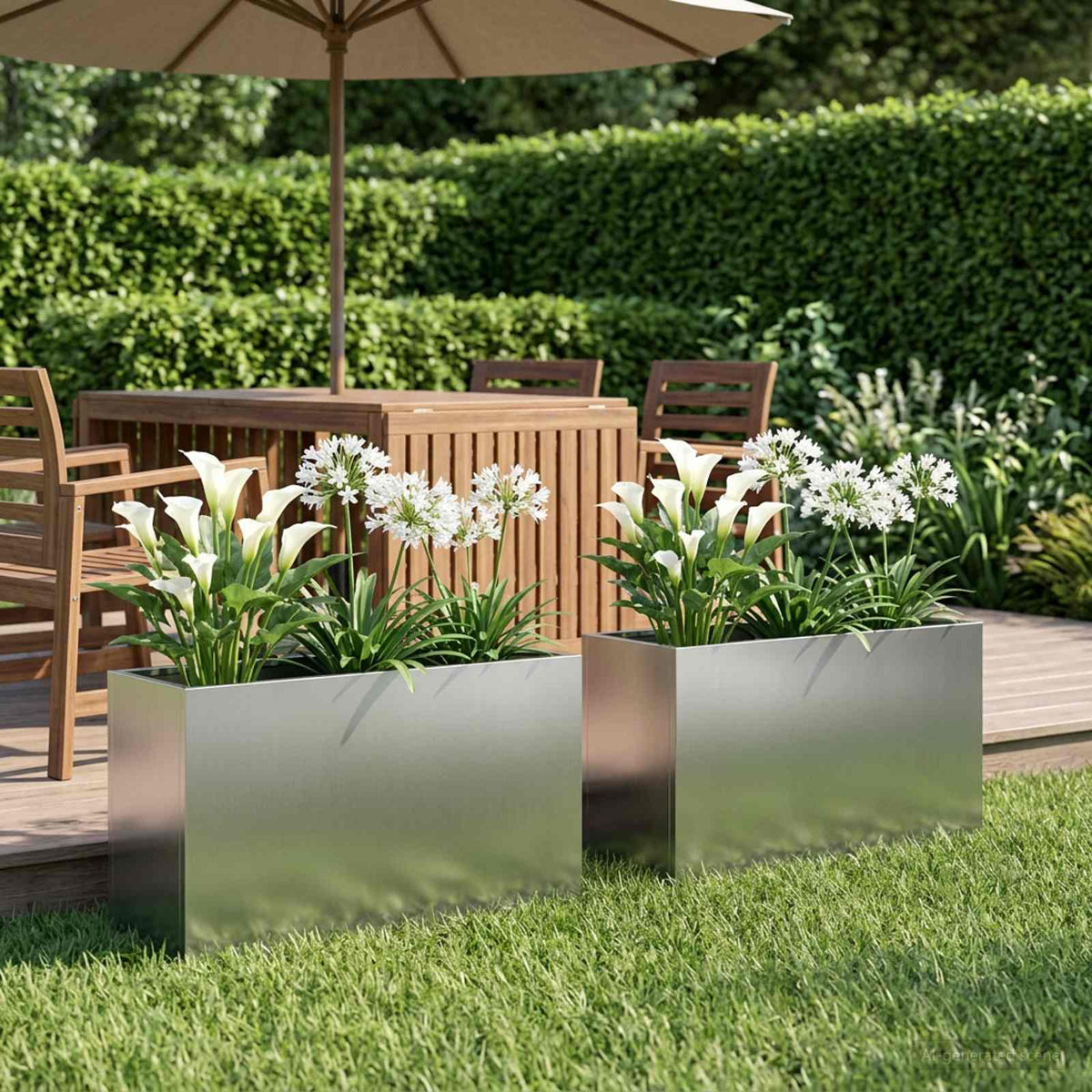 Jardinières 2 Pcs Acier Corten