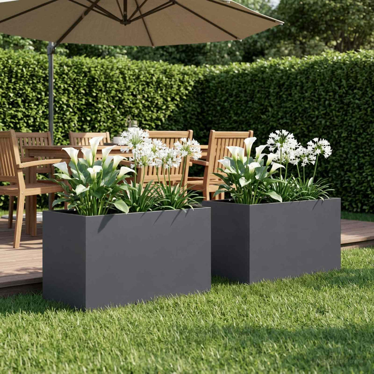 Jardinières 2 Pcs Acier Corten