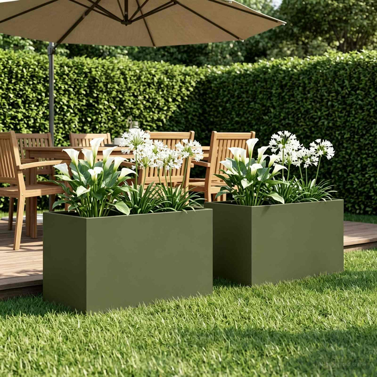 Jardinières 2 Pcs Acier Corten