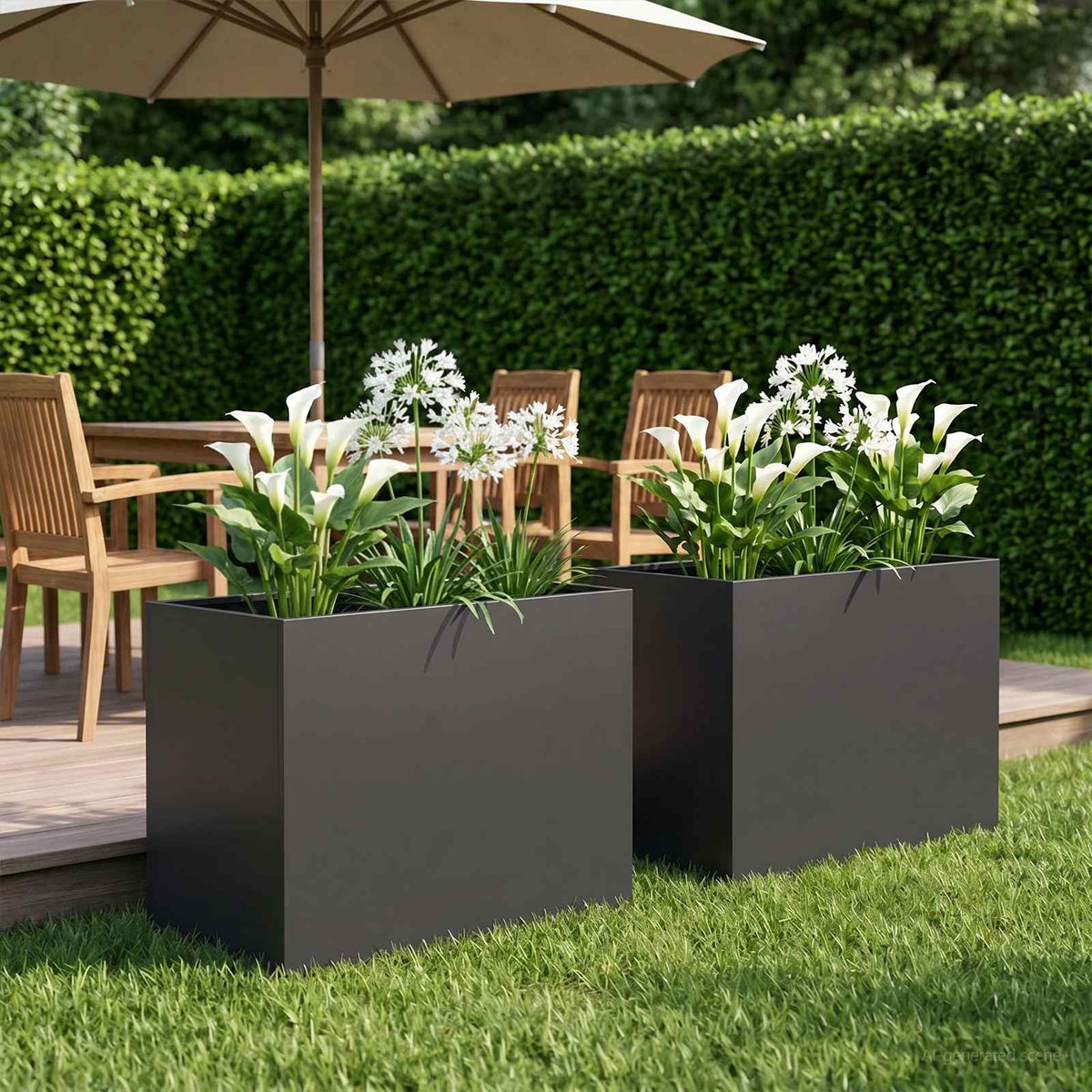 Jardinières 2 Pcs Acier Corten