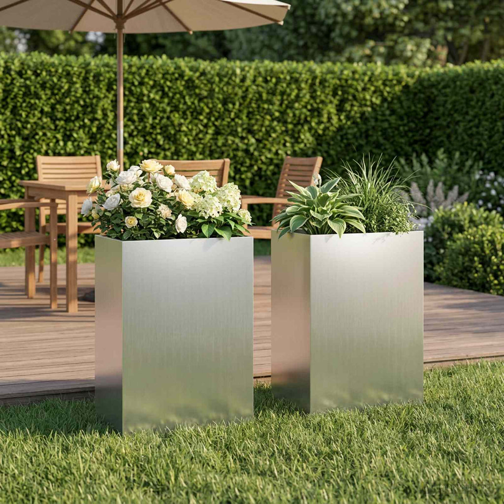 Jardinières 2 Pcs Acier Corten