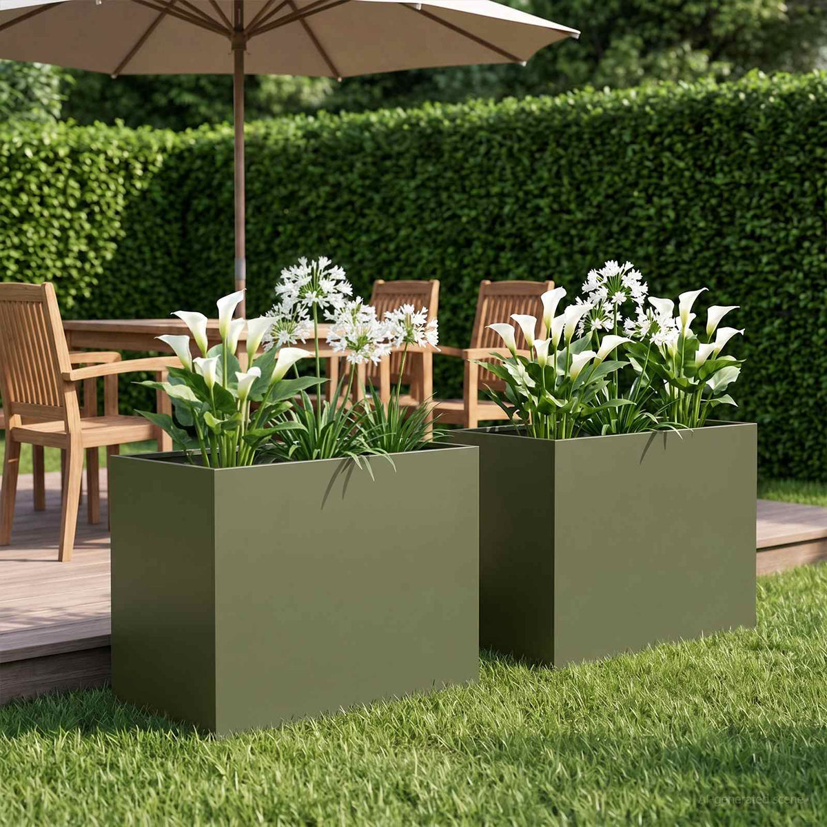 Jardinières 2 Pcs Acier Corten