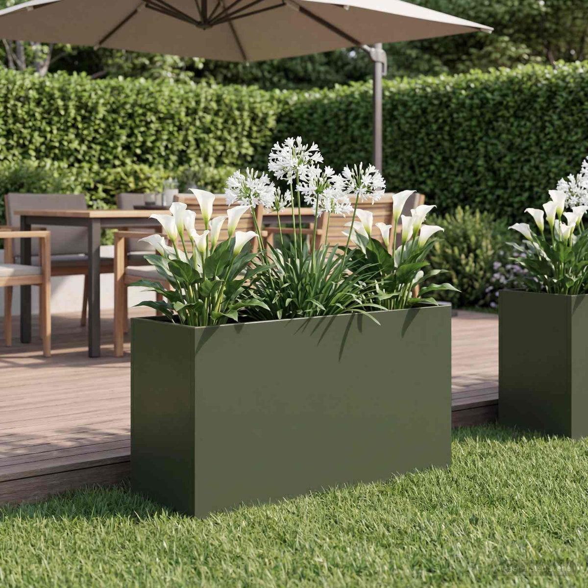 Jardinières 2 Pcs Acier Corten