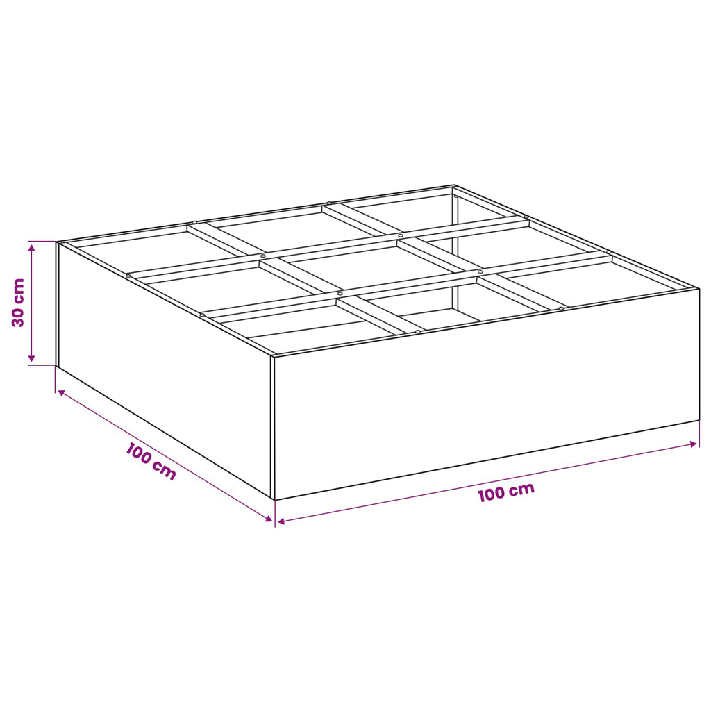 Cache-Pot De Jardin Rouillé