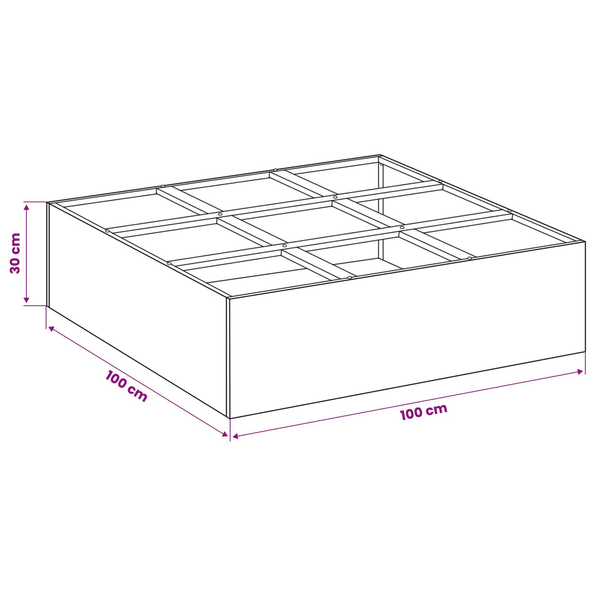 Cache-Pot De Jardin Rouillé
