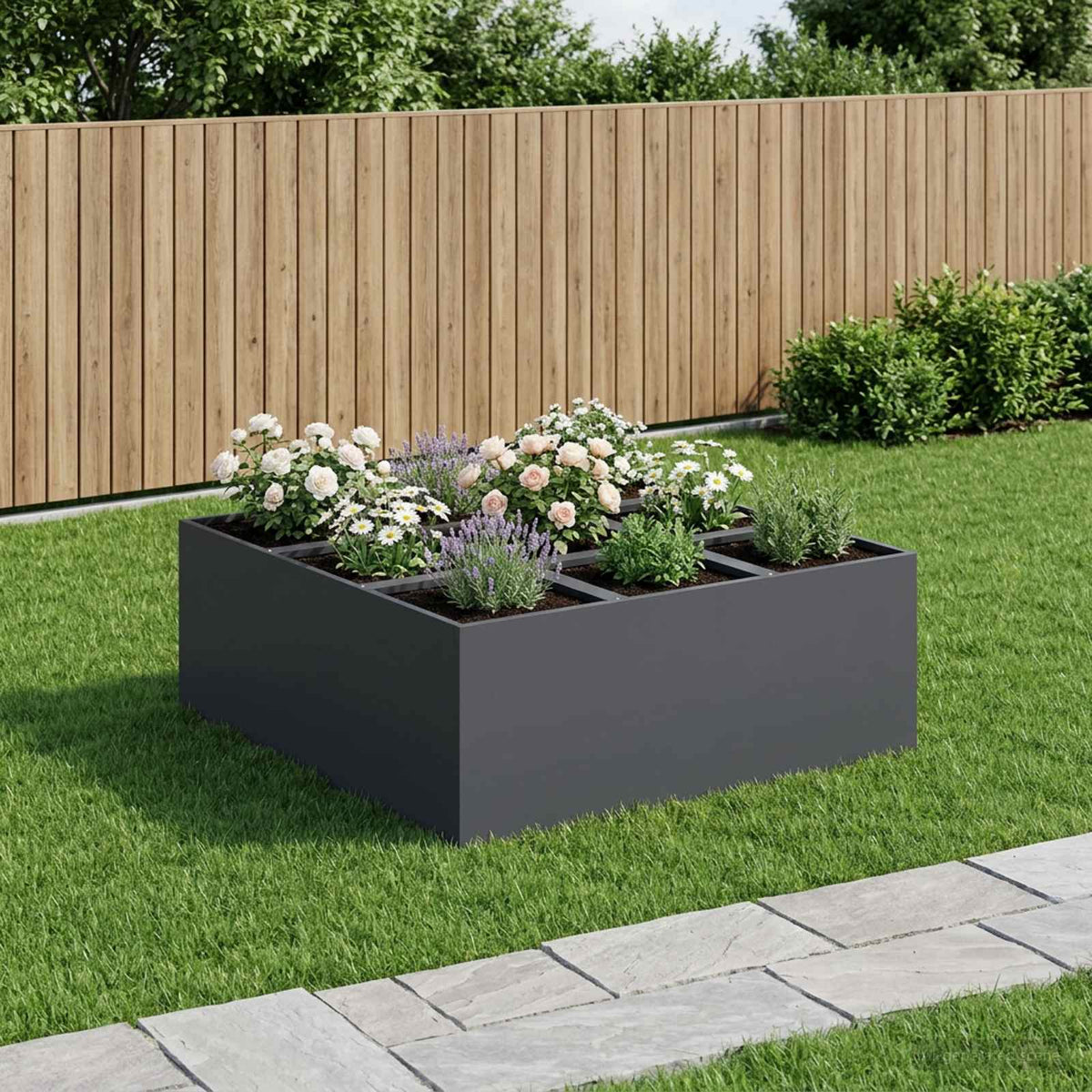 Cache-Pot De Jardin Rouillé