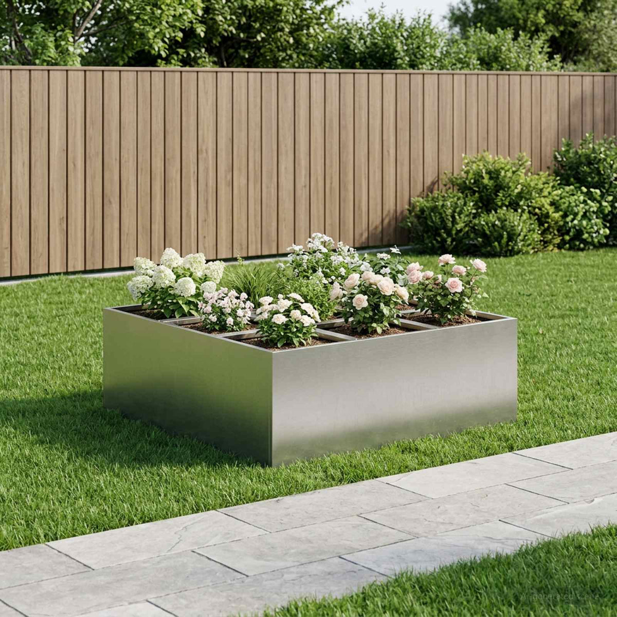 Cache-Pot De Jardin Rouillé