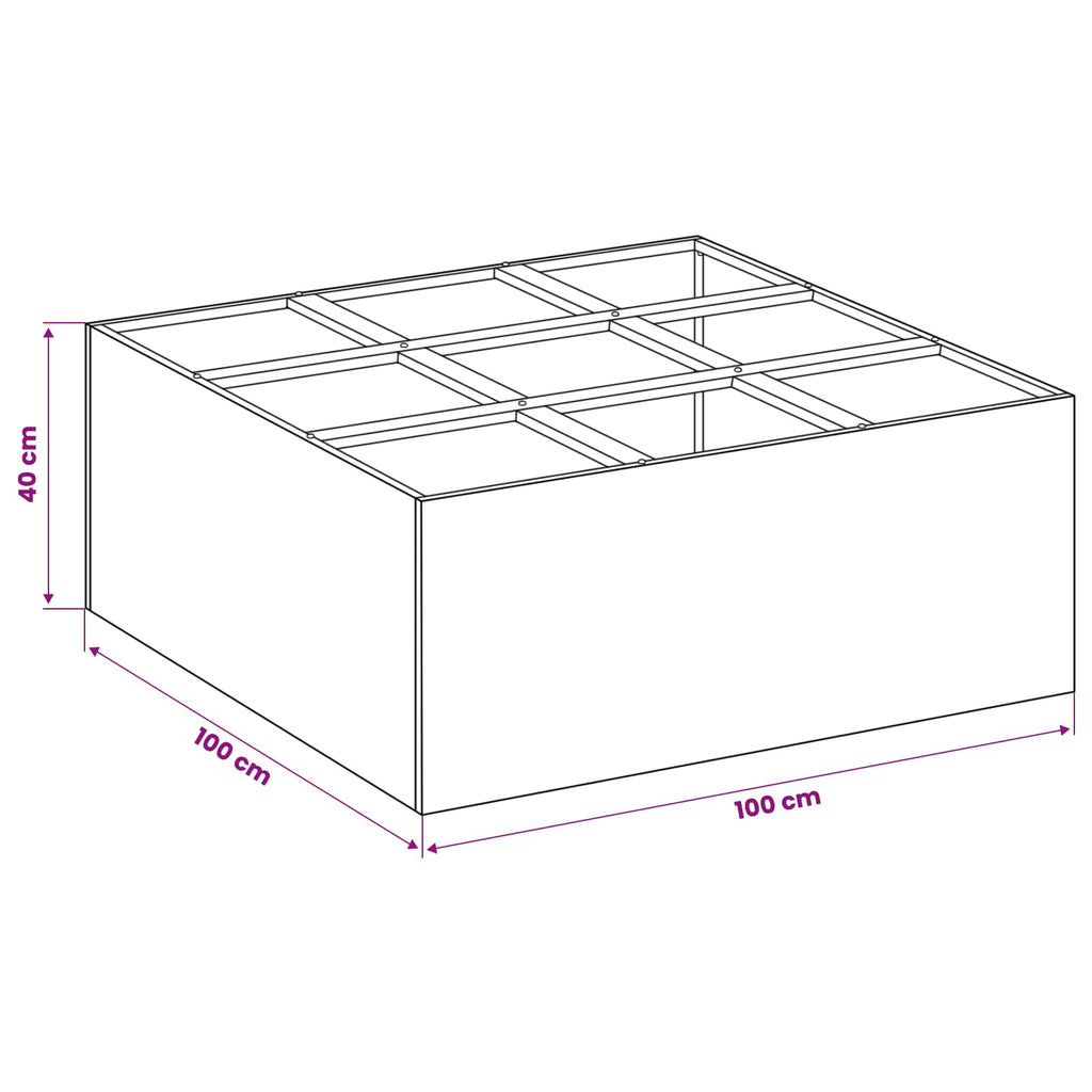 Cache-Pot De Jardin Rouillé