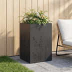 Cache-Pot De Jardin 2 Pc Rouillé