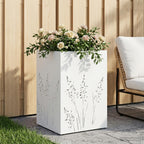 Cache-Pot De Jardin 2 Pc Rouillé