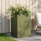 Cache-Pot De Jardin 2 Pc Rouillé