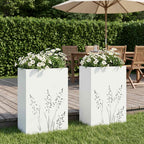 Cache-Pot De Jardin 2 Pc Rouillé