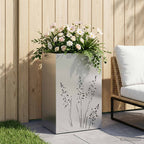 Cache-Pot De Jardin 2 Pc Rouillé