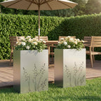 Cache-Pot De Jardin 2 Pc Rouillé