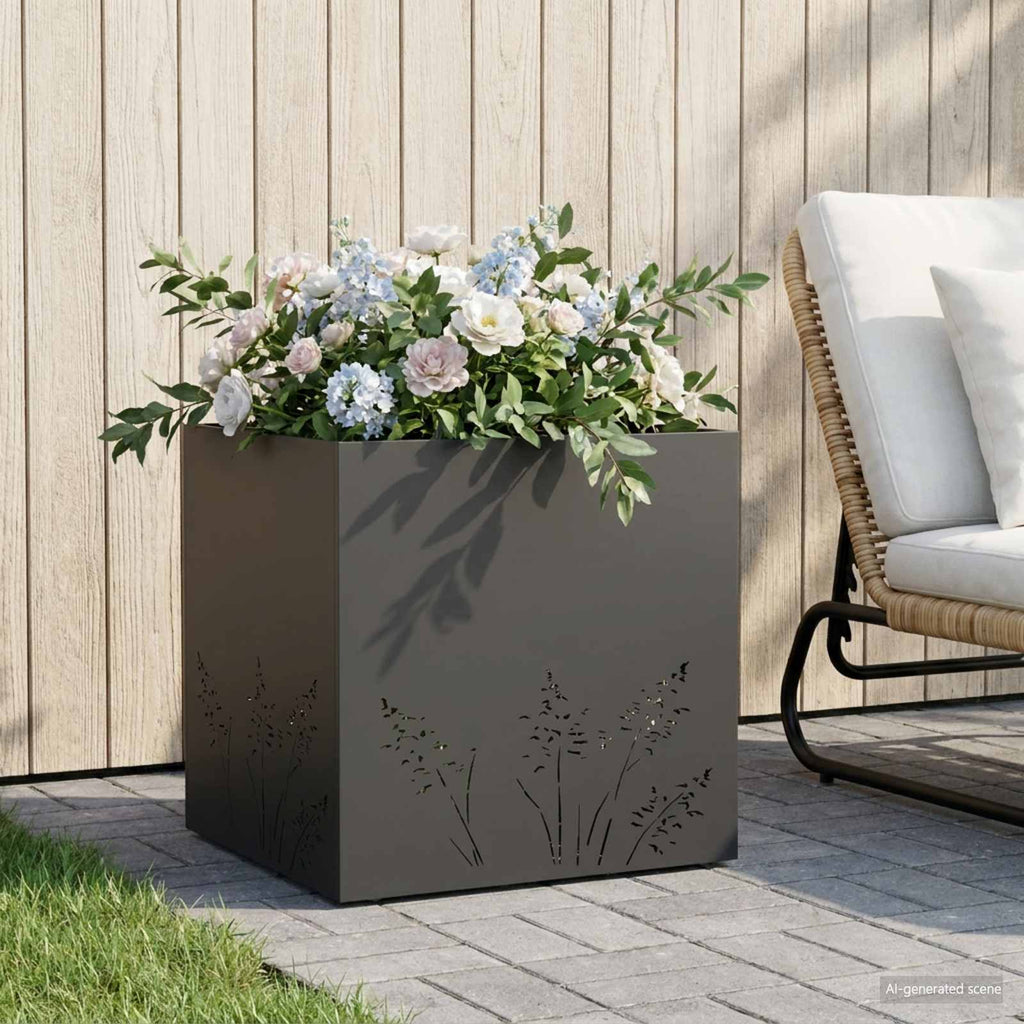 Cache-Pot De Jardin 2 Pc Rouillé
