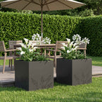 Cache-Pot De Jardin 2 Pc Rouillé