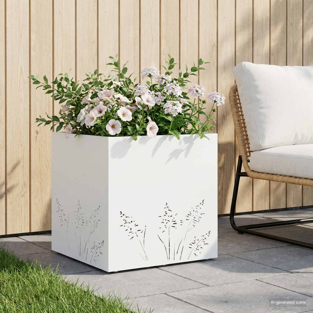 Cache-Pot De Jardin 2 Pc Rouillé