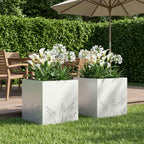 Cache-Pot De Jardin 2 Pc Rouillé