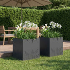 Cache-Pot De Jardin 2 Pc Rouillé