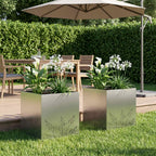 Cache-Pot De Jardin 2 Pc Rouillé