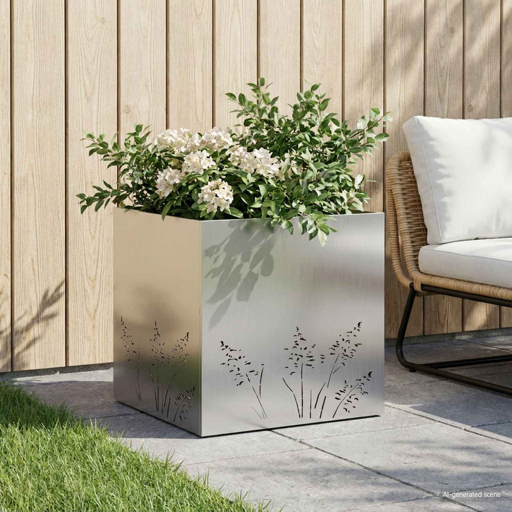 Cache-Pot De Jardin 2 Pc Rouillé