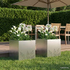Cache-Pot De Jardin 2 Pc Rouillé