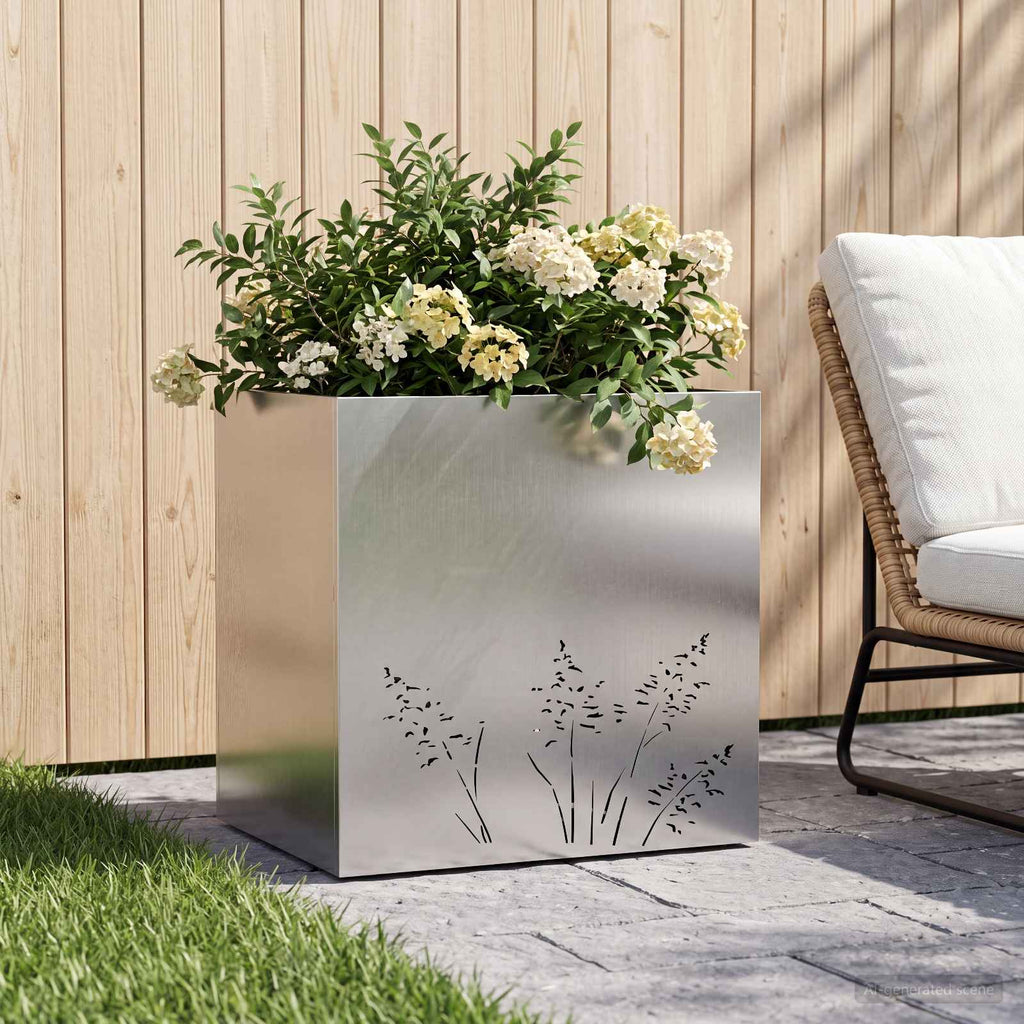 Cache-Pot De Jardin 2 Pc Rouillé