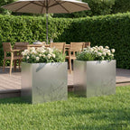 Cache-Pot De Jardin 2 Pc Rouillé