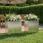 Cache-Pot De Jardin 2 Pc Rouillé