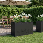 Cache-Pot De Jardin 2 Pc Rouillé