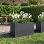 Cache-Pot De Jardin 2 Pc Rouillé