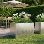 Cache-Pot De Jardin 2 Pc Rouillé