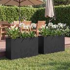 Cache-Pot De Jardin 2 Pc Rouillé