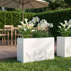Cache-Pot De Jardin 2 Pc Rouillé