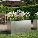 Cache-Pot De Jardin 2 Pc Rouillé